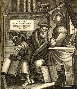 Boissard, Jean-Jacques; Bry, Theodor de, Bibliotheca chalcographica, hoc est Virtute et eruditione clarorum Virorum Imagines. Heidelberg: Clemens Ammon, 1669.